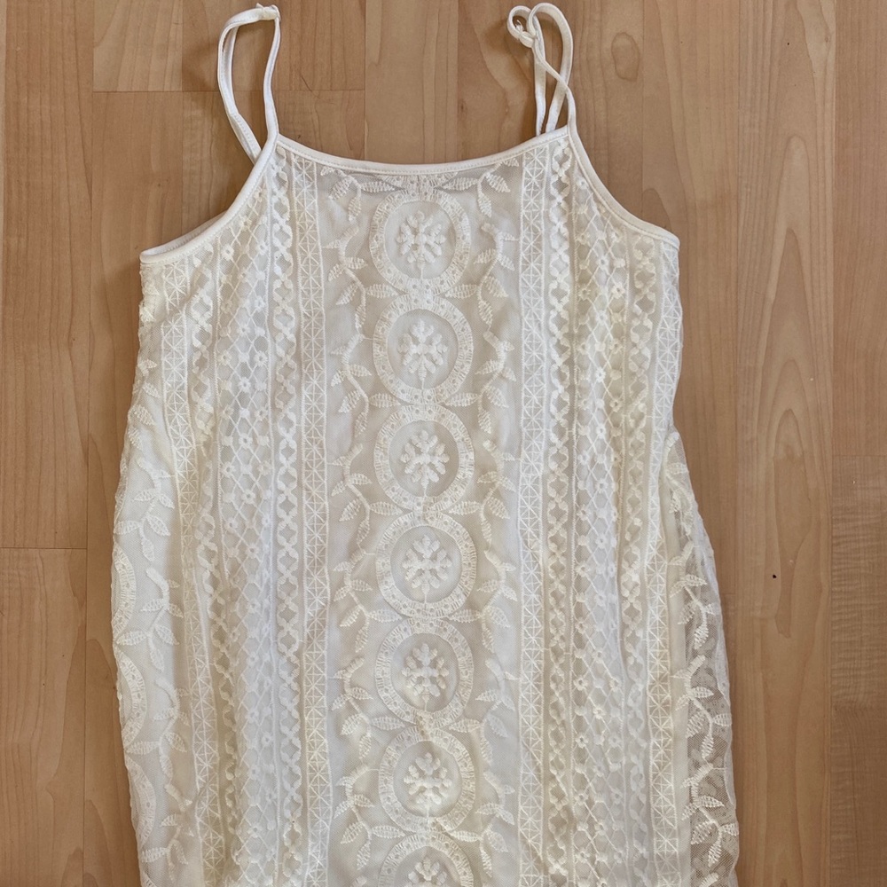White lace sundress